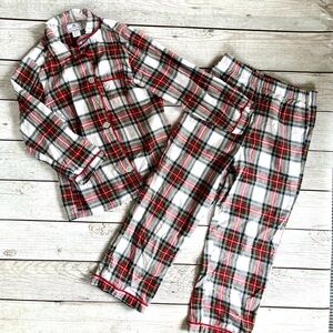 Cozy Plaid Kids Pajama Set